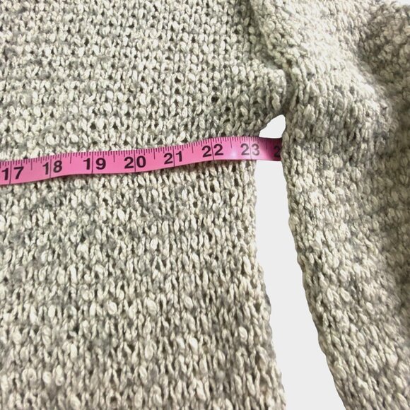 MADEWELL Women Baez Pullover Sweater Crew Neck Chunky Sz XL Gray Casual 90-3 - Picture 5 of 11